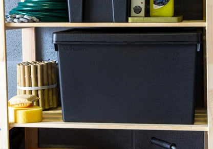 Wham Bam Black Recycled Storage Box 62 Litre
