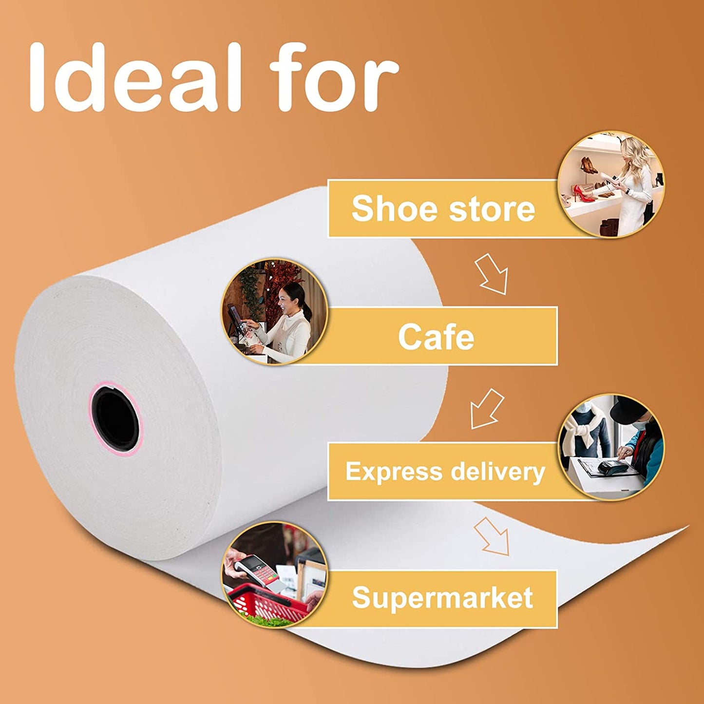 Roll-X Thermal Till Rolls BPA FREE (57x40) - UK BUSINESS SUPPLIES