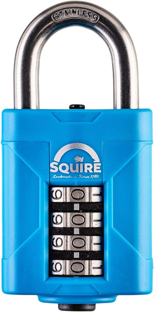 Henry Squire 4 Wheel Heavy-Duty Rustproof Combination Padlock, 50 Mm (Length)
