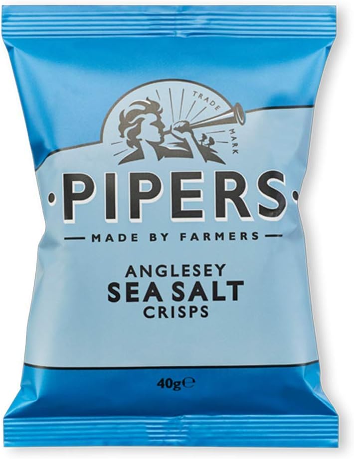 Pipers Gluten-Free Angelsey Sea Salt Crisps Multi-Pack | 24 x 40g