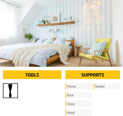 Everbuild All Purpose Ready Mixed Filler – Interior And Exterior Use – White – 600G