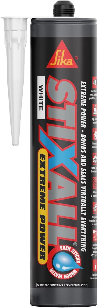 Sika Everbuild Stixall | Extreme Power Sealant And Adhesive | Waterproof | White | 290ml