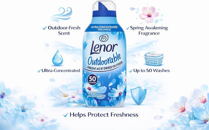 Lenor Outdoorable Fabric Conditioner | Spring Awakening | 50 Washes | 700ml