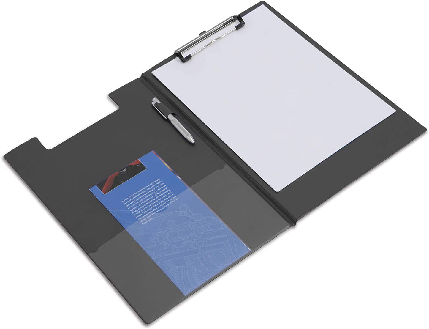 Rapesco Foldover Clipboard Foolscap Black VFDCB0L3