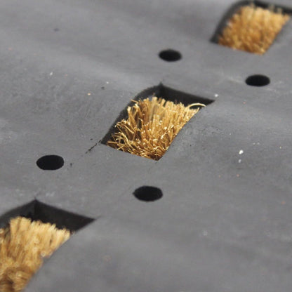 Fixtures Terrington Style Door Mat Heavy Duty Rubber Tuff | 40 x 60 cm | 2 Pack