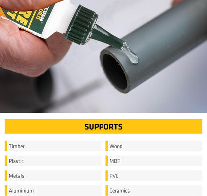 Everbuild Mitre Fast Two Part Instant Bonding Kit, 50g Adhesive & 200ml Activator | 3 Pack