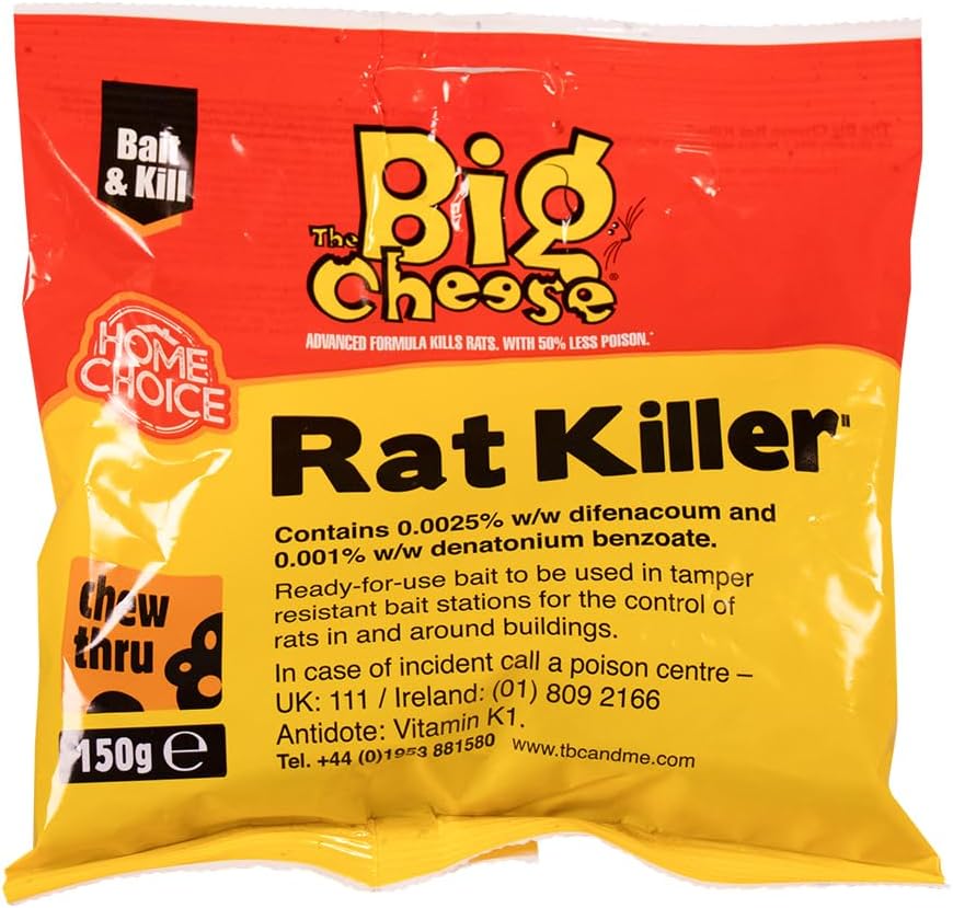 The Big Cheese Rat Killer Grain Bait Sachet - 150g