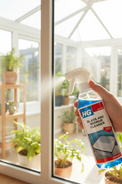 HG Glass and Mirror Cleaner, Streak-Free Glass Cleaner 500ml