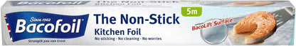 Bacofoil Kitchen, Non-stick Kitchen Foil 300mm x 5m (3 Pack Bundle)