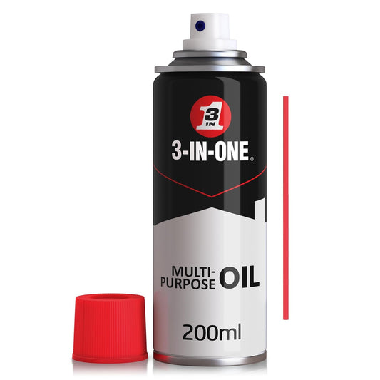 3-IN-ONE Multi-Purpose Oil Spray, Lubricates & Cleans Moving Parts - 200ml