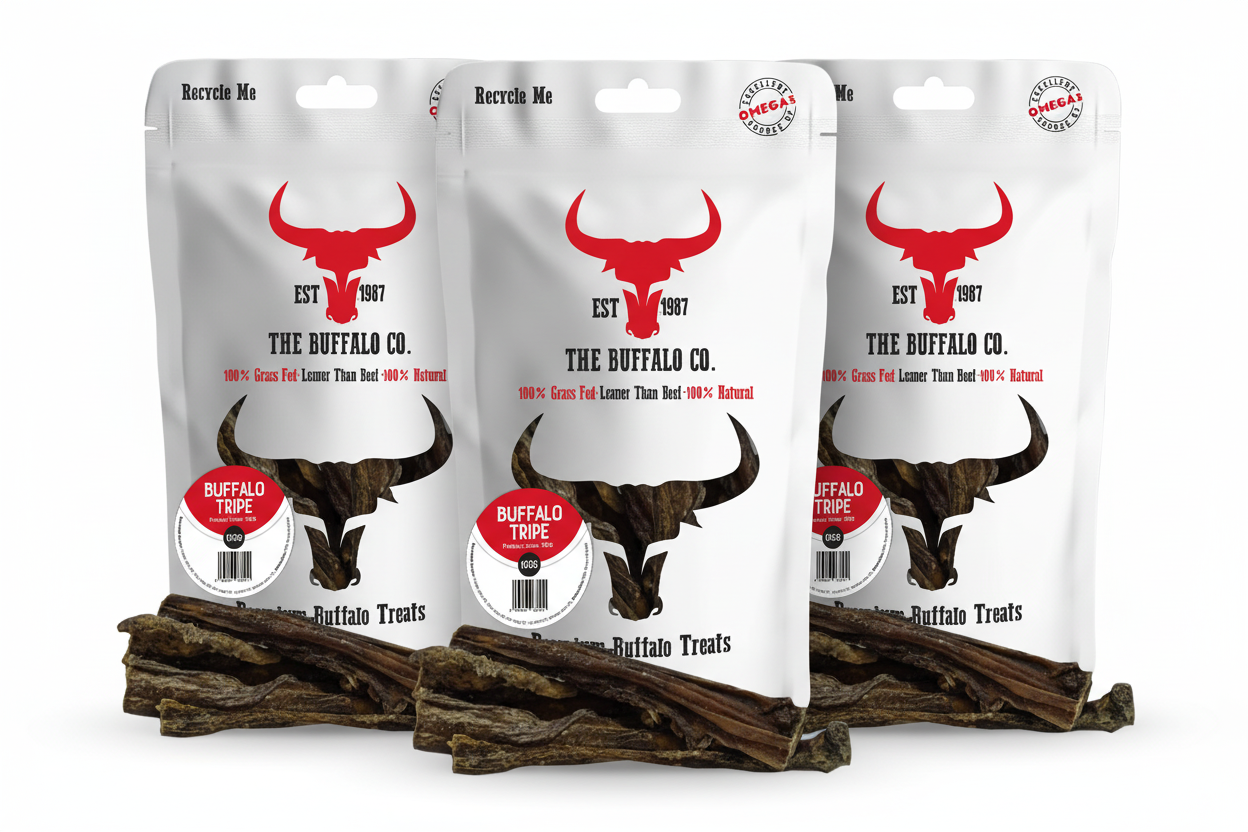Buffalo Tripe | 100% Natural Grass-Fed Dog Treats | 1 x 100g