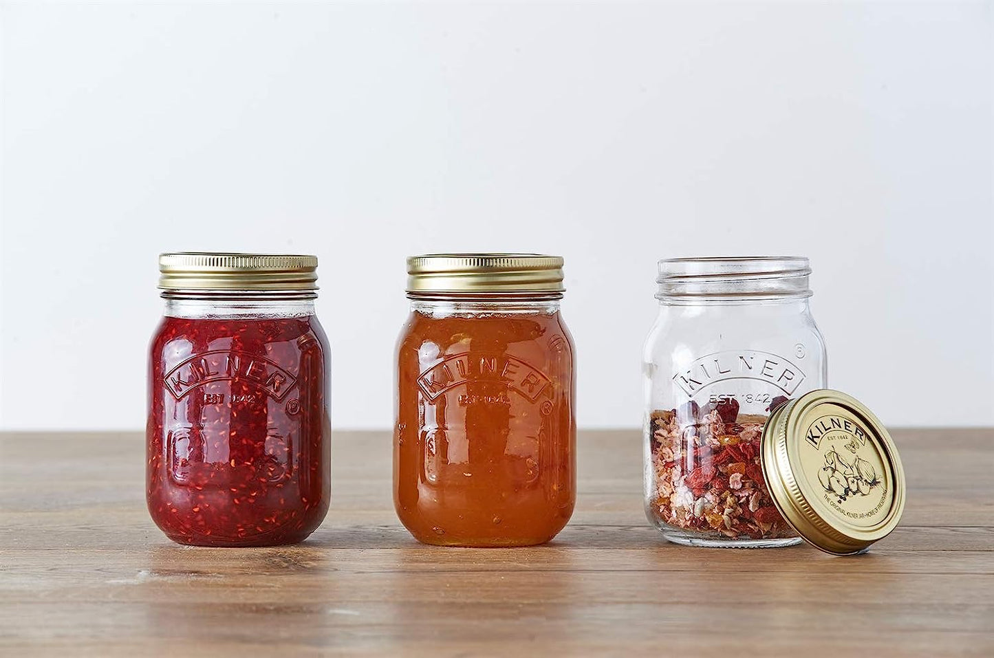 Kilner Small 0.25L Screw Top Preserve Glass Storage Jar, Jam, Chutney or Dessert.