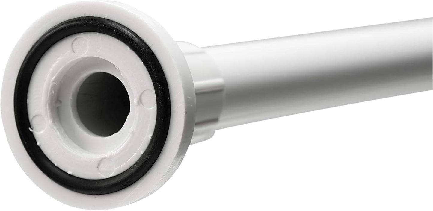 Croydex Croy Curt Rod 8.6' Wht Ad1020.22, White, 1100-2600Mm