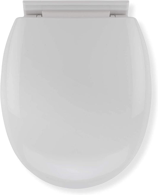 Croydex White Plastic Antibacterial Toilet Seat - UK BUSINESS SUPPLIES