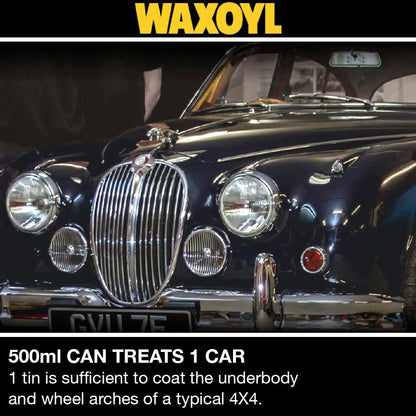 Hammerite Underbody Seal With Waxoyl. One Coat Rust Inhibitor 500Ml Tin