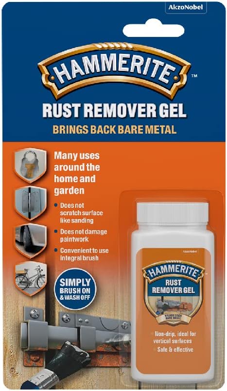 Hammerite Rust Remover Gel | Blister Pack |  Non Drip Rust Remover 6 x 100ml
