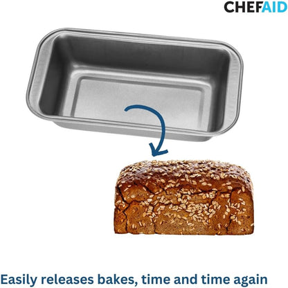 Chef Aid Non-Stick 2Lb Loaf Tin, 900G Rectangular Bread Pan