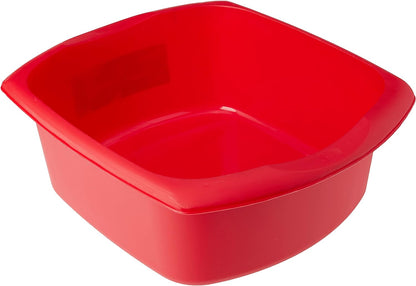 Addis Rectangular Washing Up Bowl 9.5 Litre Casa Red