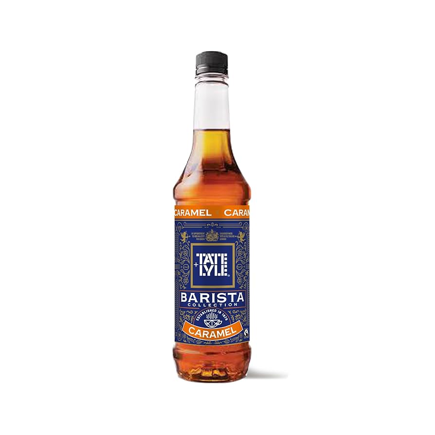 Tate & Lyle Fairtrade Caramel Barista Syrup (750ml), Discounted Pump Option.