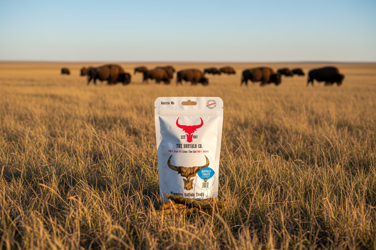 The Buffalo Co. Buffalo Twists for Dogs | 100% Natural Grass-Fed Dog Treats | 1 x 100g