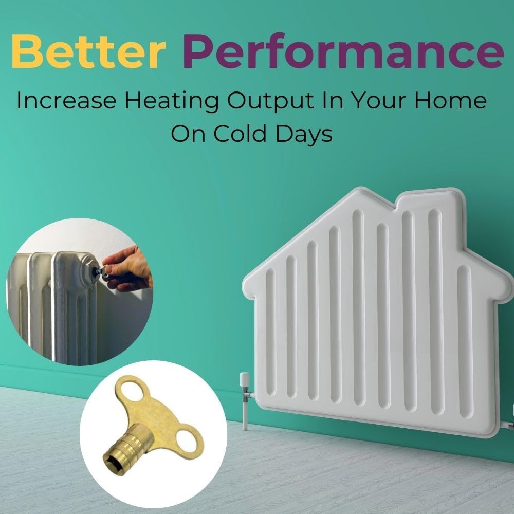 Fixtures Brass Radiator Key | For releasing air from Radiators.