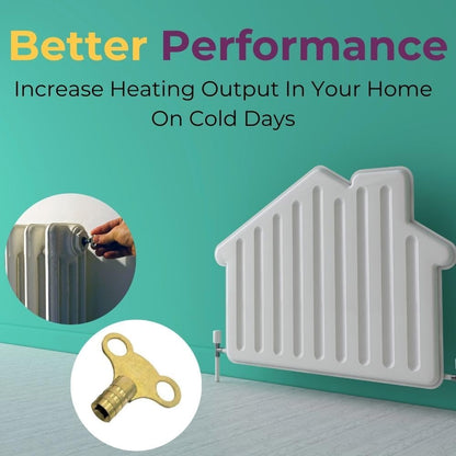 Fixtures Brass Radiator Key | For releasing air from Radiators.