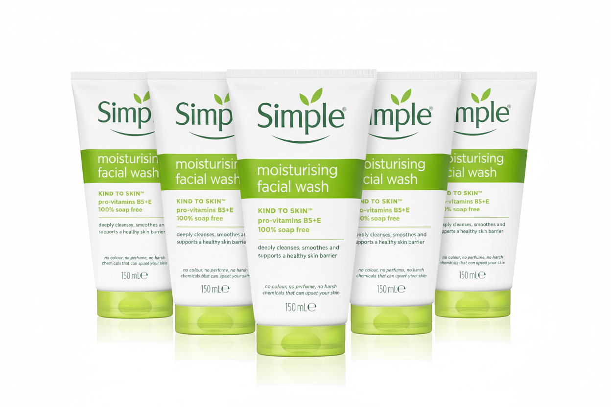 Simple Moisturising Foam Facial Wash 150ml