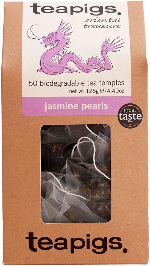 Teapigs Jasmine Pearls Tea Bags Made With Whole Leaves 50's