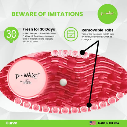 P-Wave P-Curve Air Freshener Clear Mango (Pack of 10) WZCV60MG