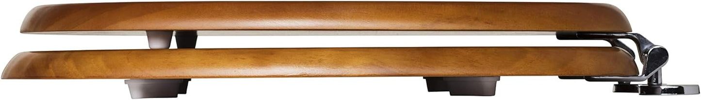 Croydex Antique Pine Effect Toilet Seat - Solid Wood Toilet Seat