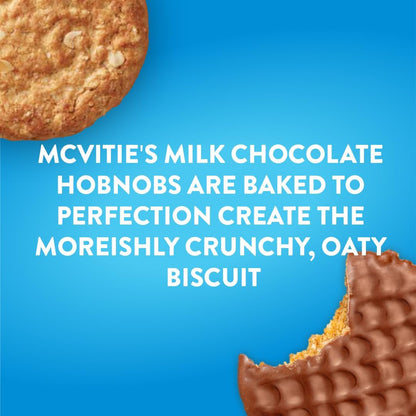 McVitie's Hobnobs | Milk Chocolate Biscuits | Twin Pack | 1 x 636g