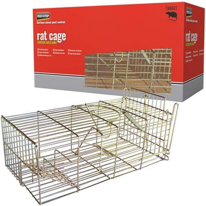 Pest-Stop Rat Cage - Cage For Indoors - Durable Reusable Snap Traps