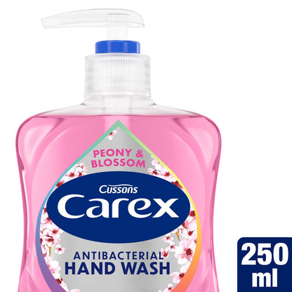 Carex Peony & Blossom Antibacterial Handwash 250ml | 3 Pack Bundle