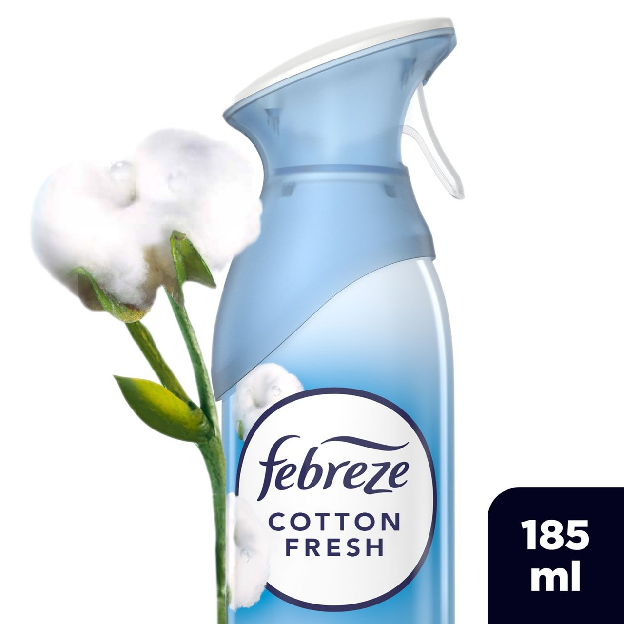 Febreze Air Freshener for Room Spray & Bathroom, Cotton Fresh, 185ML x 8 Packs, Air Fresheners for Home.