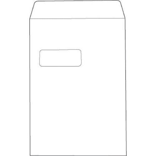 5 Star C4 Window Pocket Envelope Press Seal 90gsm324x229mm White (Pack of 250) 638566