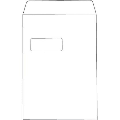 5 Star C4 Window Pocket Envelope Press Seal 90gsm324x229mm White (Pack of 250) 638566