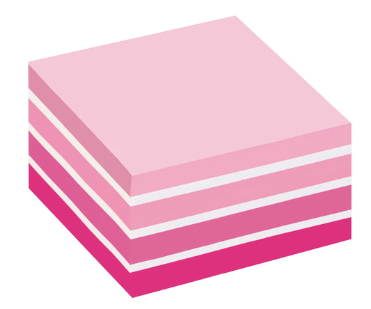 Post-it Note Cube 76x76mm 450 Sheets Pastel Pink 2028P - 7100172384