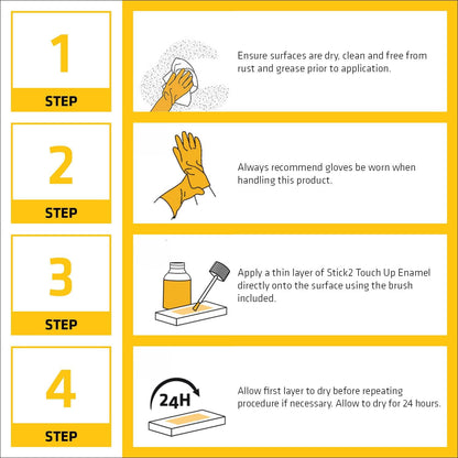 Everbuild Stick 2 Touch Up Enamel High Gloss | White | 25ml