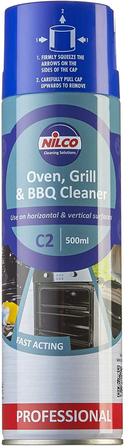 Nilco Professional Oven & BBQ Cleaner 500ml Aerosol Spray