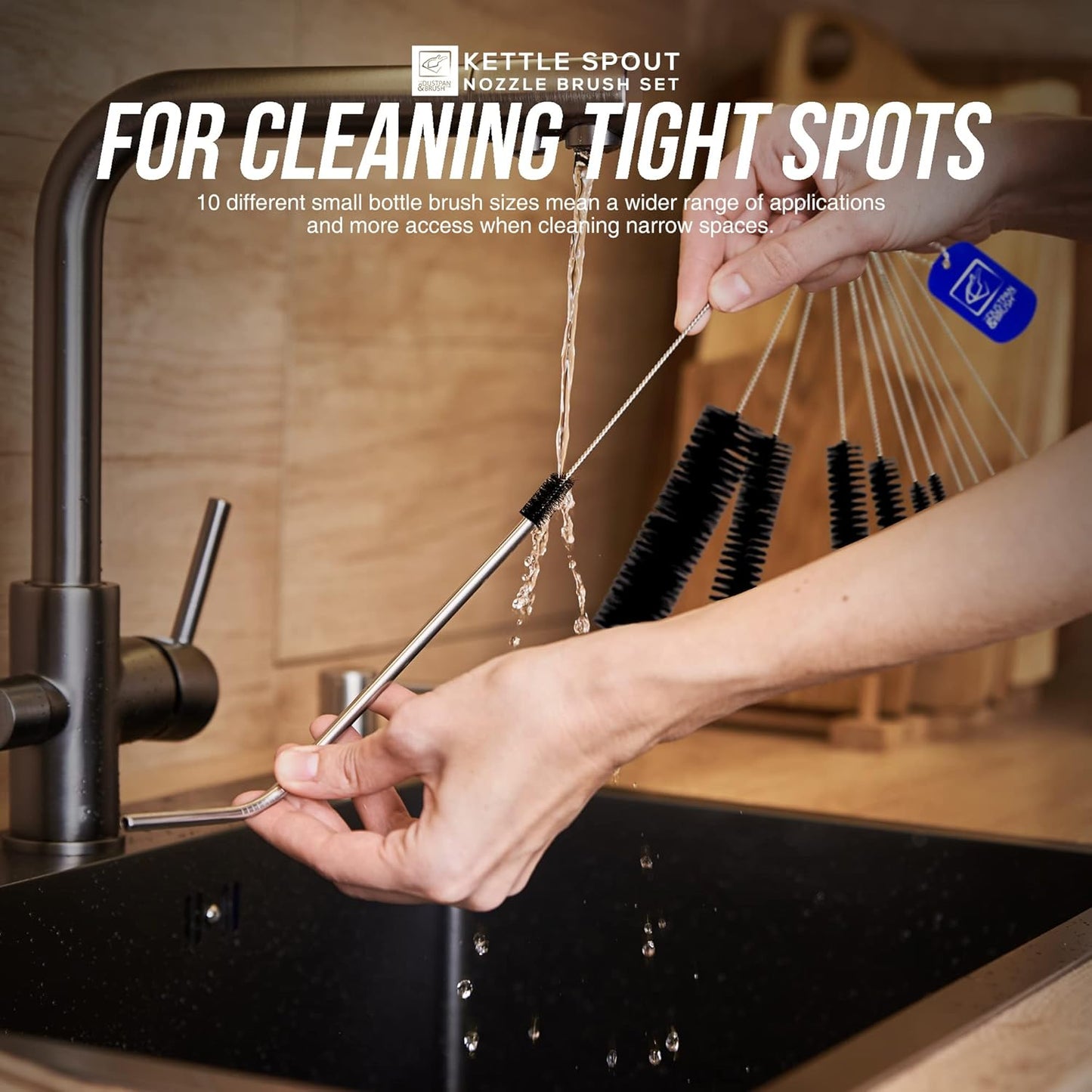 Kettle Spout Brush And Teapot Nozzle Brush Set – Pack Of 10 Assorted