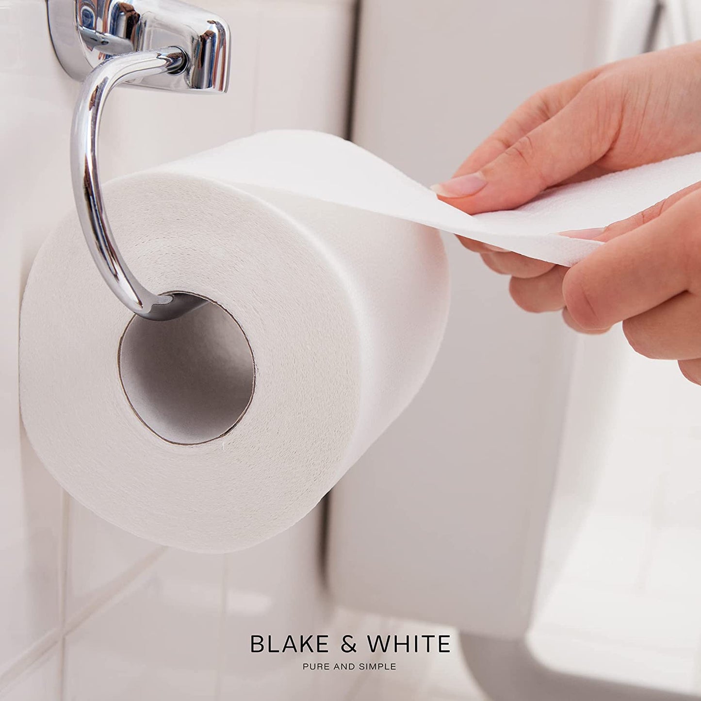 Blake & White PS1126 Purely Smile 3ply Soft Toilet Roll | Pack of 12 | PS1125 | FSC Certified, White