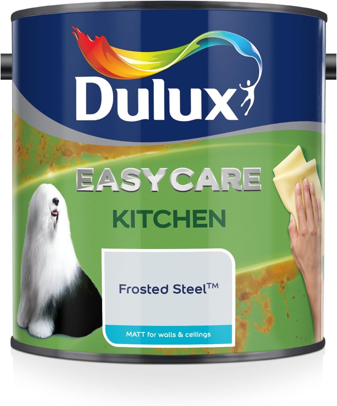 Dulux Easycare  Matt Emulsion Paint For Walls And Ceilings, Frosted Steel, 2. 5L