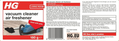 HG Vacuum Cleaner Air Freshener And Deodoriser 180g