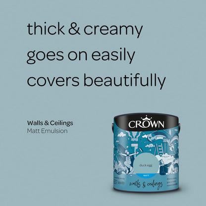 Crown Breatheasy Matt Emulsion - Duck Egg 5L