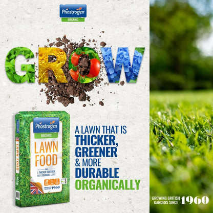 Phostrogen  Organic Lawn Food, 3.5kg / 88sqm