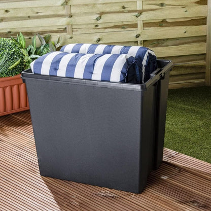 Wham Bam Black Recycled Storage Box 92 Litre