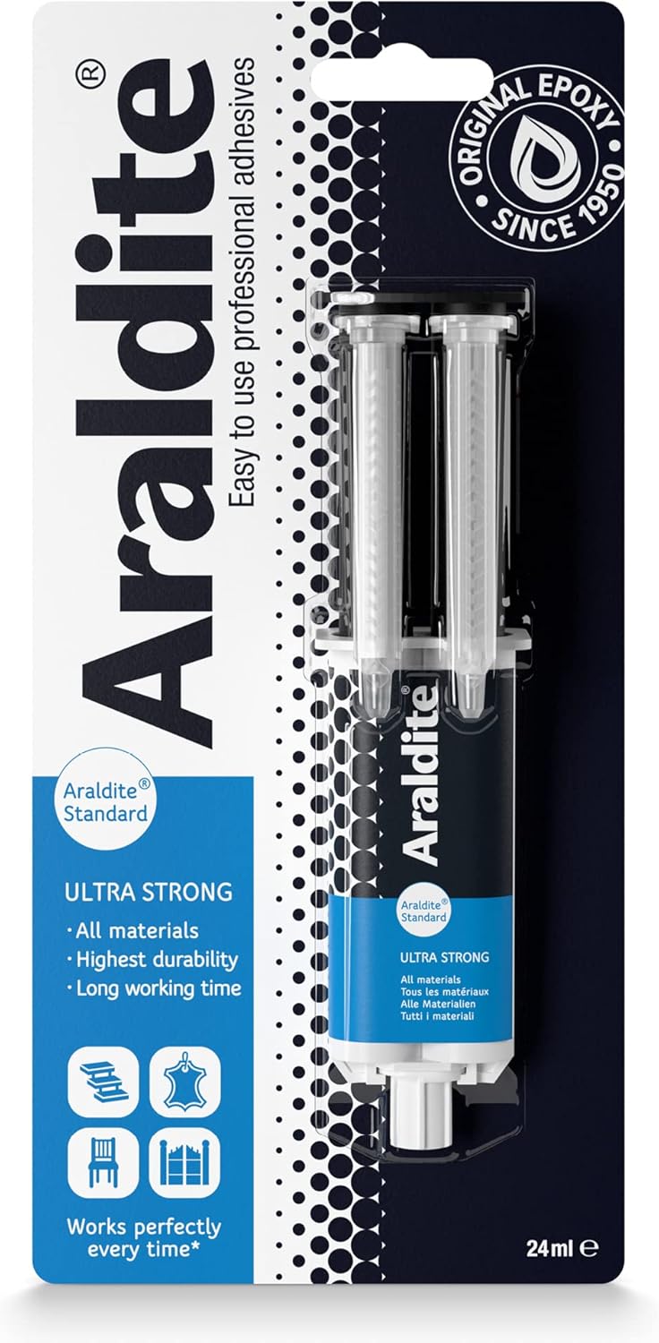 Araldite Standard 2-Part Epoxy Syringe Ultra Strong, Multipurpose & Solvent-Free Adhesive 24Ml (Copy)