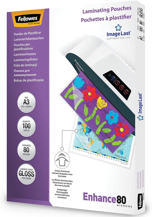 Fellowes A3 Laminating Pouch 160 Micron (Pack of 100) 5306207