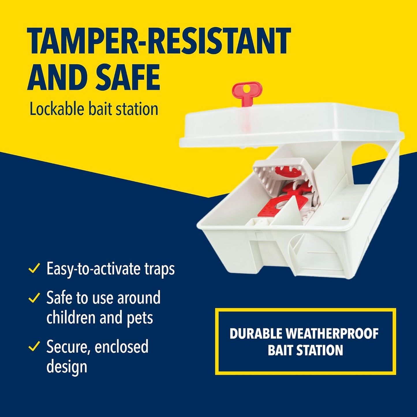 The Big Cheese Ultra Power Ready-Baited Rat Trap Kit | All-In-One Set | Reusable