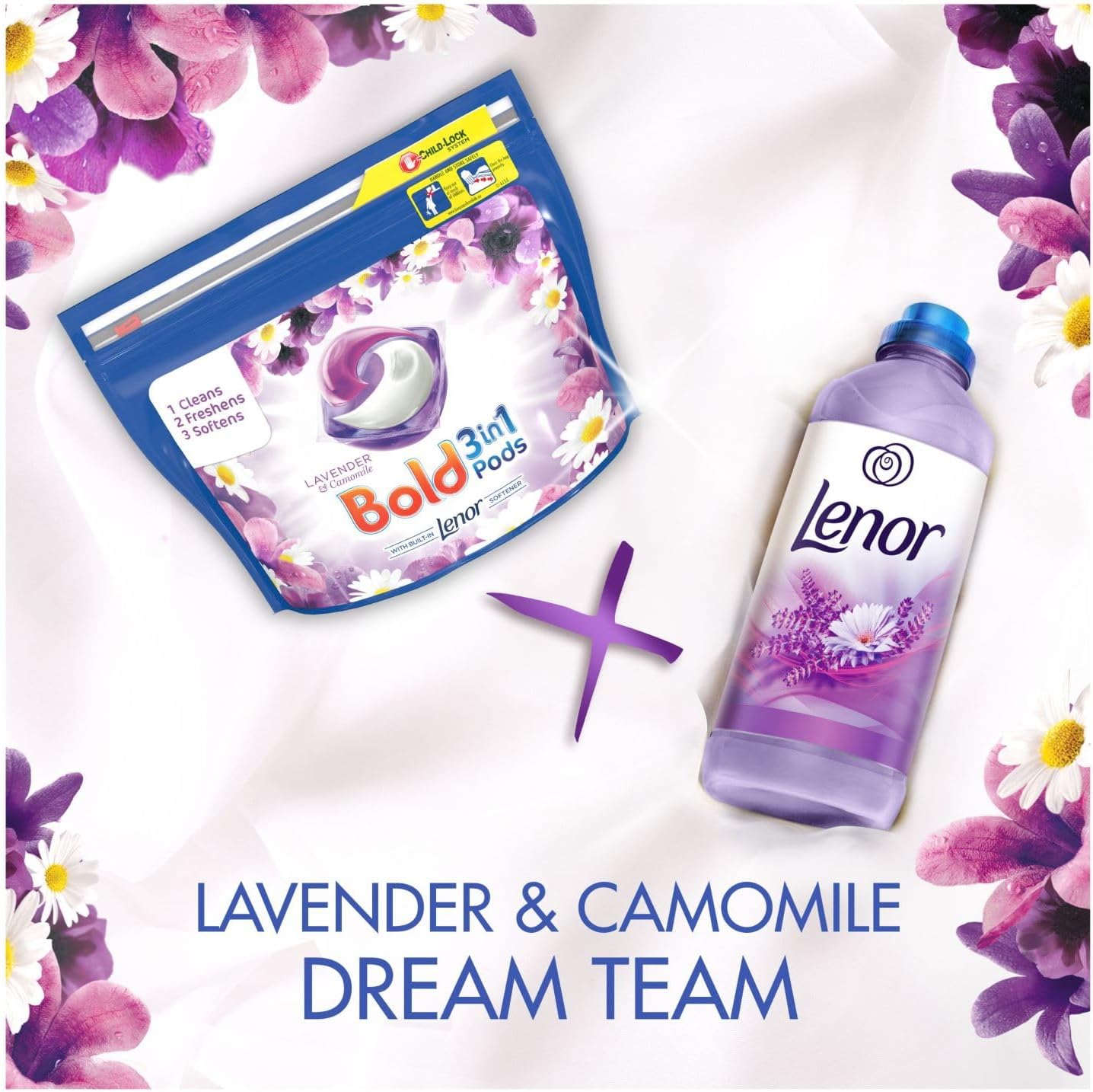 Bold Laundry Detergent Liquid Pod Lavender & Camomile 86's